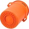 Global Industrial 55 Gallon Plastic Trash Can, Bright Orange 240464BOR - alternate 2